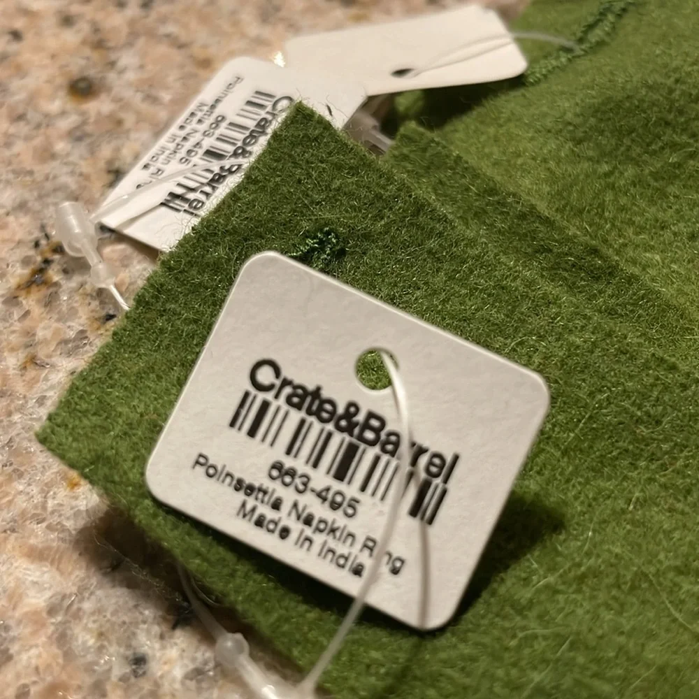 Crate & Barrel Napkin Ring Holders (8)